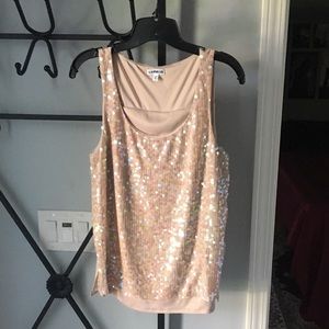 Sequin tank top
